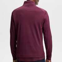 J.Lindeberg Golf Pullover - Lassy QZ Mid - Winetasting AW26
