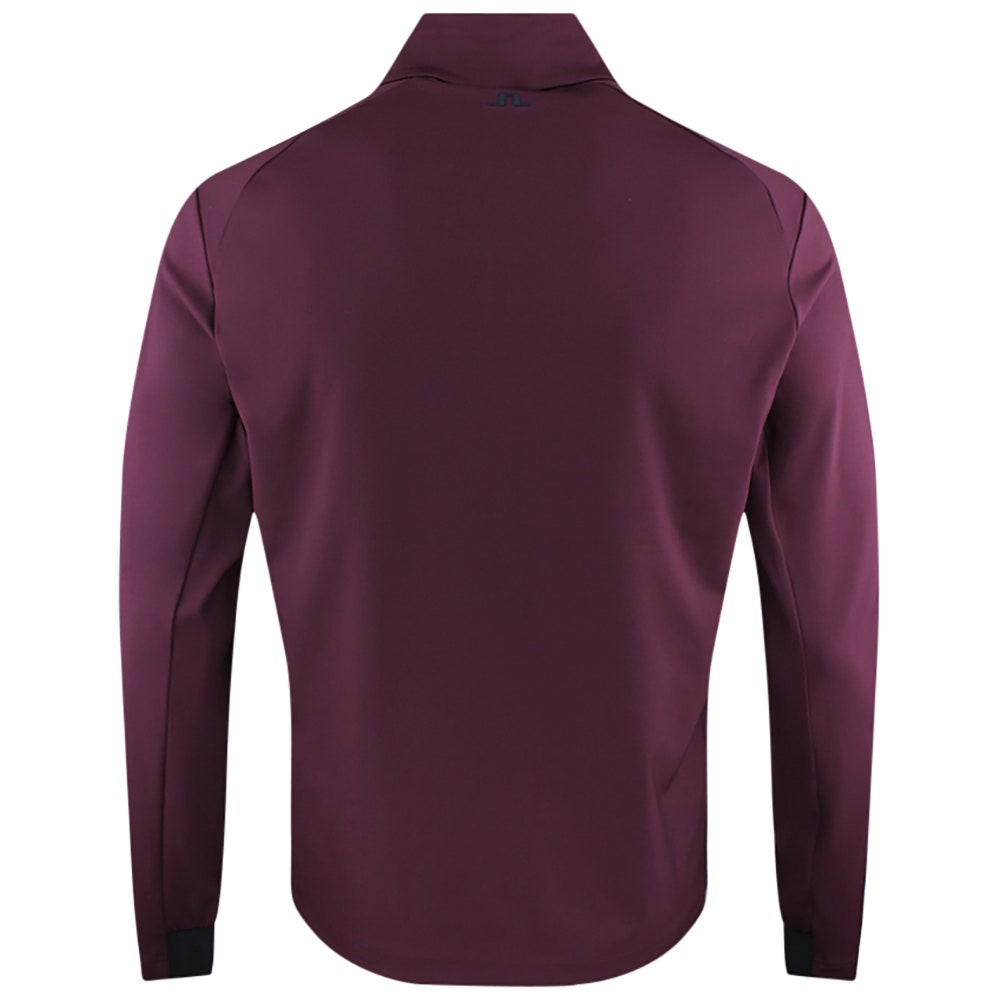 J.Lindeberg Golf Pullover - Lassy QZ Mid - Winetasting AW26