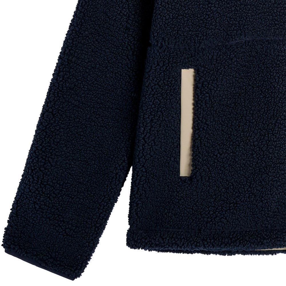 J.Lindeberg Golf Pullover - Marshall Fleece Hybrid - JL Navy AW26