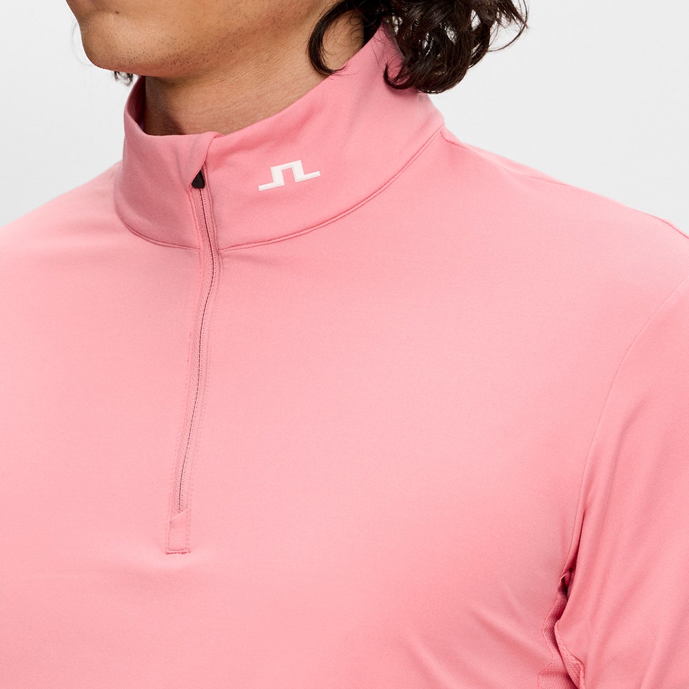 J.Lindeberg Golf Pullover - Tour Tech QZ - Flamingo Plume SS26