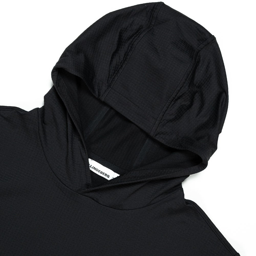 J.Lindeberg Golf Pullover - Vent Hoodie - Black AW26