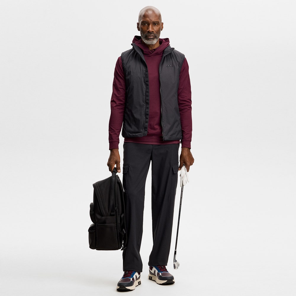 J.Lindeberg Golf Pullover - Vent Hoodie - Winetasting AW26