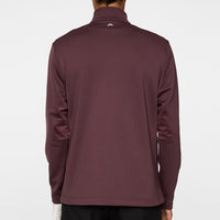 J.Lindeberg Golf Pullover - Vinnie QZ Mid - Huckleberry AW25