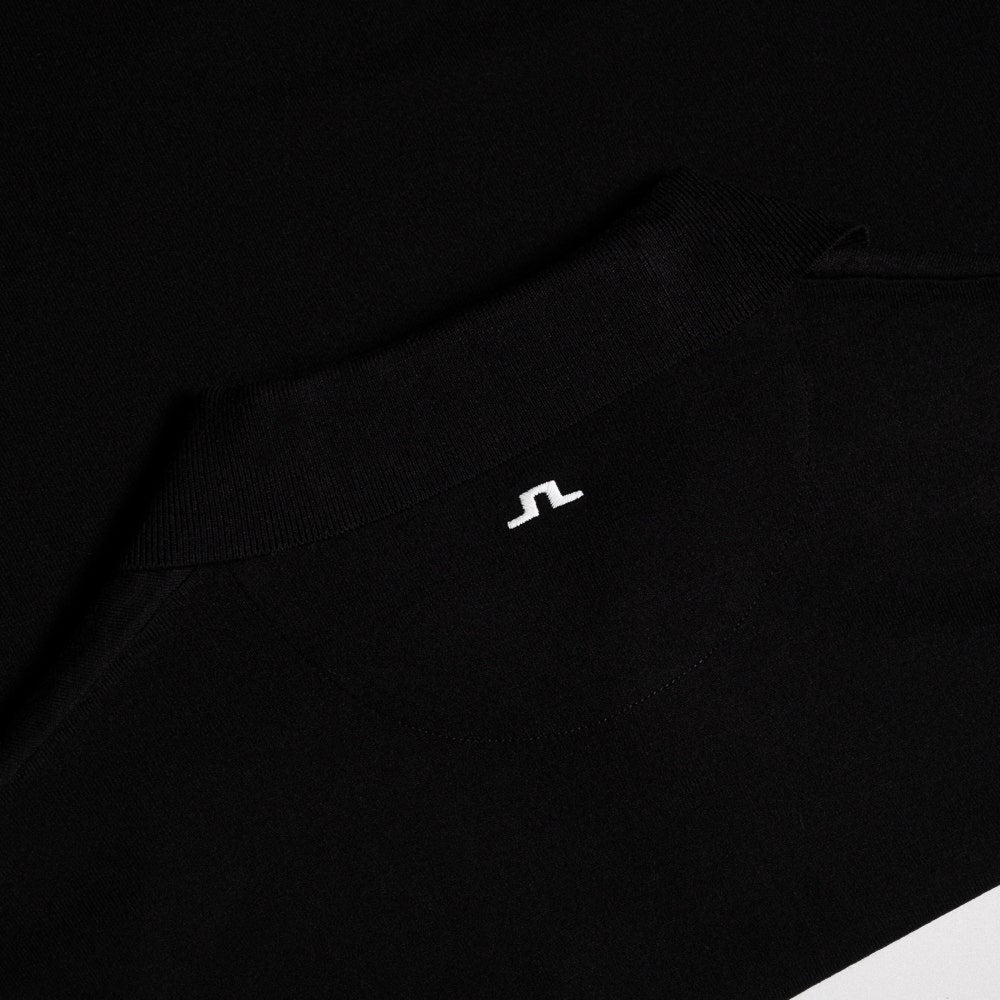 J.Lindeberg Golf Shirt - 30Y Jesper Retro Relaxed Fit - Black SH26