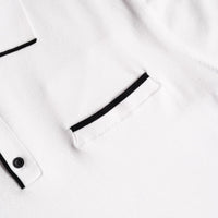 J.Lindeberg Golf Shirt - 30Y Jesper Retro Relaxed Fit - White SH26
