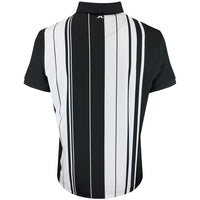 J.Lindeberg Golf Shirt - 30Y Tour Tech Stripe Regular Fit - Black SH26