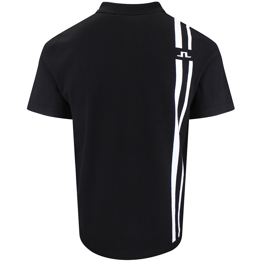 J.Lindeberg Golf Shirt - 30Y Wallis Knit Regular Fit - Black SH26
