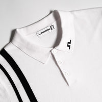 J.Lindeberg Golf Shirt - 30Y Wallis Knit Regular Fit - White SH26