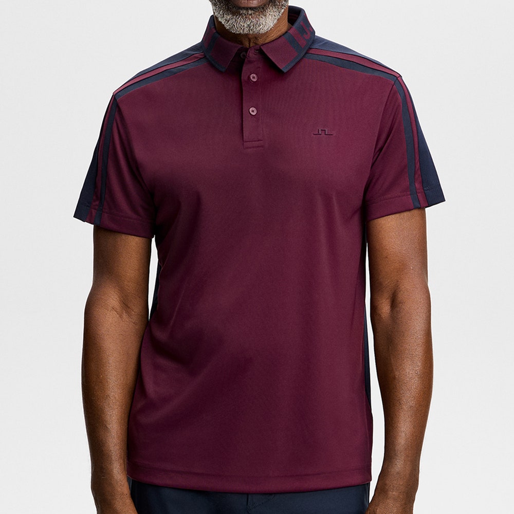 J.Lindeberg Golf Shirt - Bo Reg. Fit Polo - Winetasting AW26