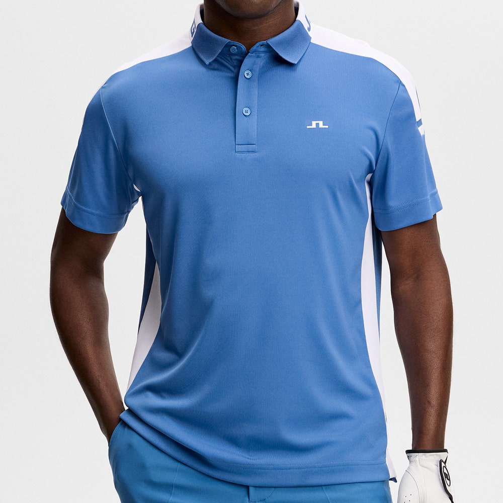 J.Lindeberg Golf Shirt - Bo Regular Fit - Federal Blue SS26