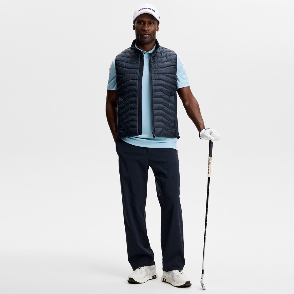 J.Lindeberg Golf Shirt - Bo Regular Fit - Forget-Me-Not SS26