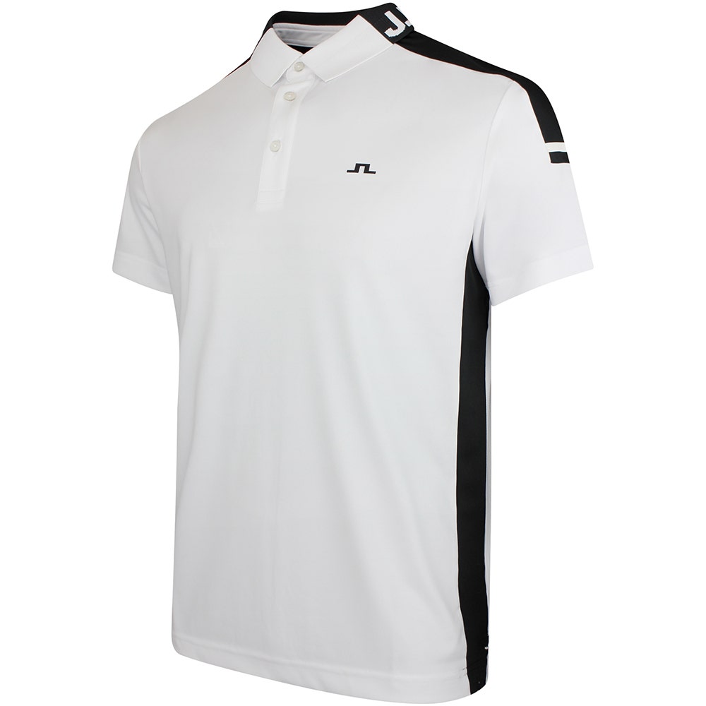 J.Lindeberg Golf Shirt - Bo Regular Fit - White SS26