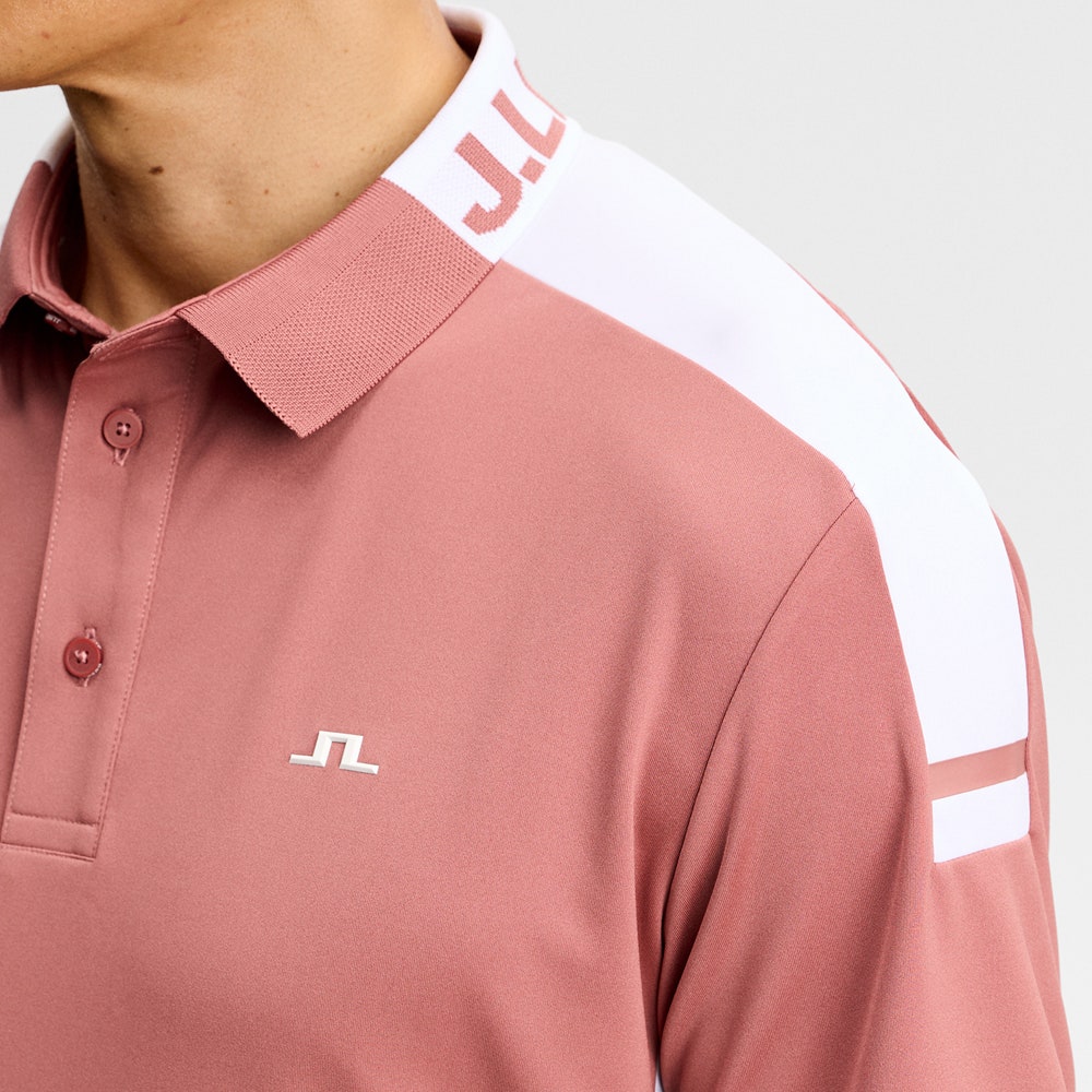 J.Lindeberg Golf Shirt - Bo Regular Fit - Withered Rose SS26