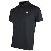 J.Lindeberg Golf Shirt - Bridge Regular Fit - Black SS26