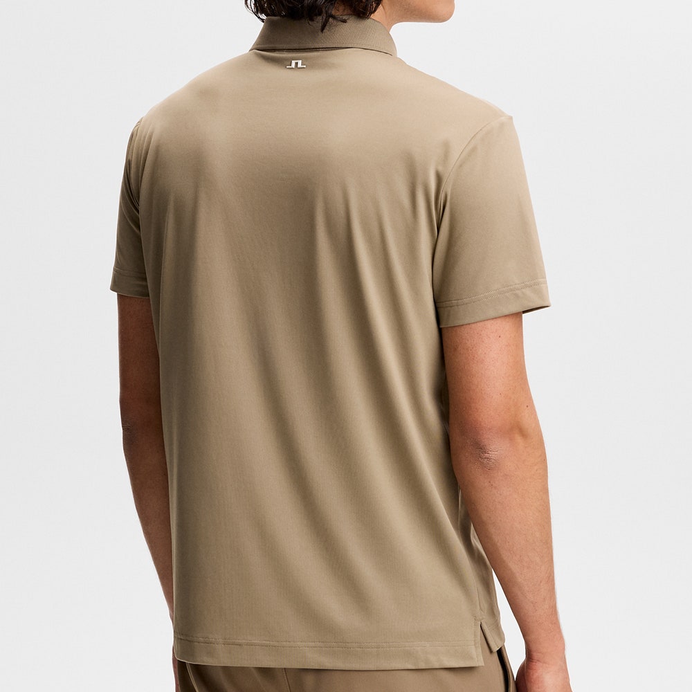 J.Lindeberg Golf Shirt - Bridge Regular Fit - Brindle SS26