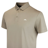 J.Lindeberg Golf Shirt - Bridge Regular Fit - Brindle SS26