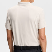 J.Lindeberg Golf Shirt - Bridge Regular Fit - Moonbeam AW26