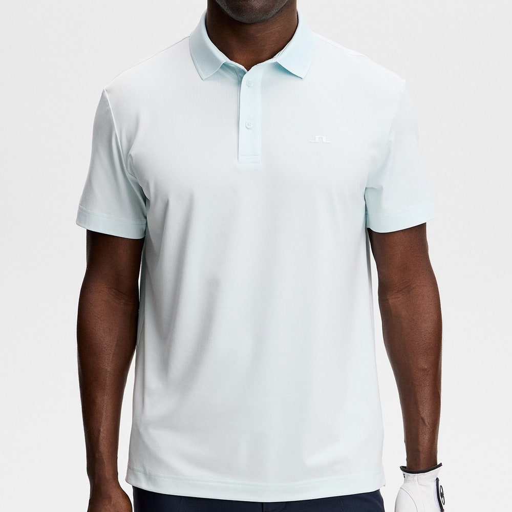J.Lindeberg Golf Shirt - Bridge Regular Fit - Sky Light SS26