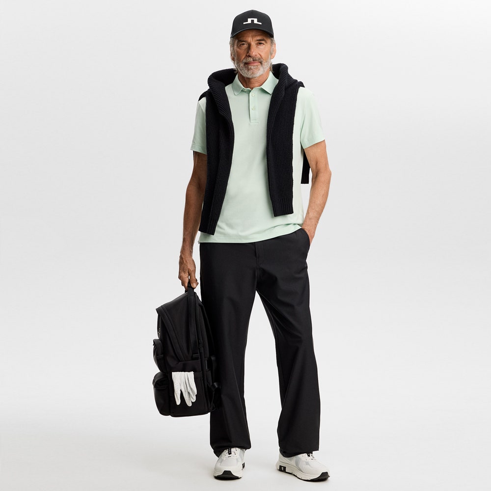 J.Lindeberg Golf Shirt - Bridge Regular Fit - Subtle Green AW26