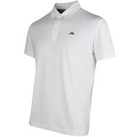 J.Lindeberg Golf Shirt - Bridge Regular Fit - White SS26