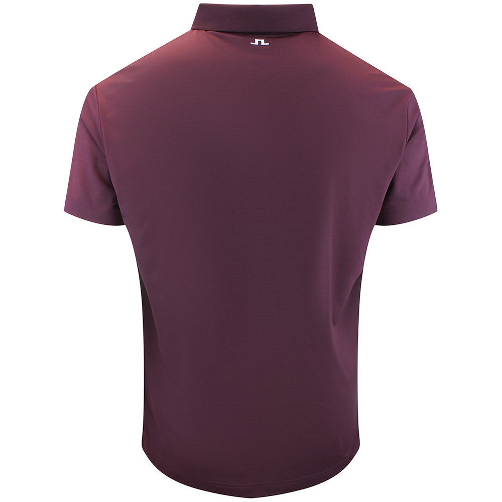 J.Lindeberg Golf Shirt - Bridge Regular Fit - Winetasting AW26