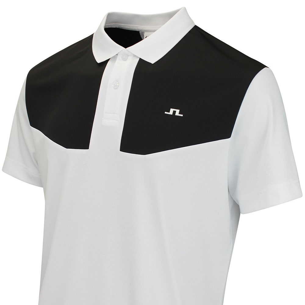 J.Lindeberg Golf Shirt - Calex Reg. Fit Polo - White AW26