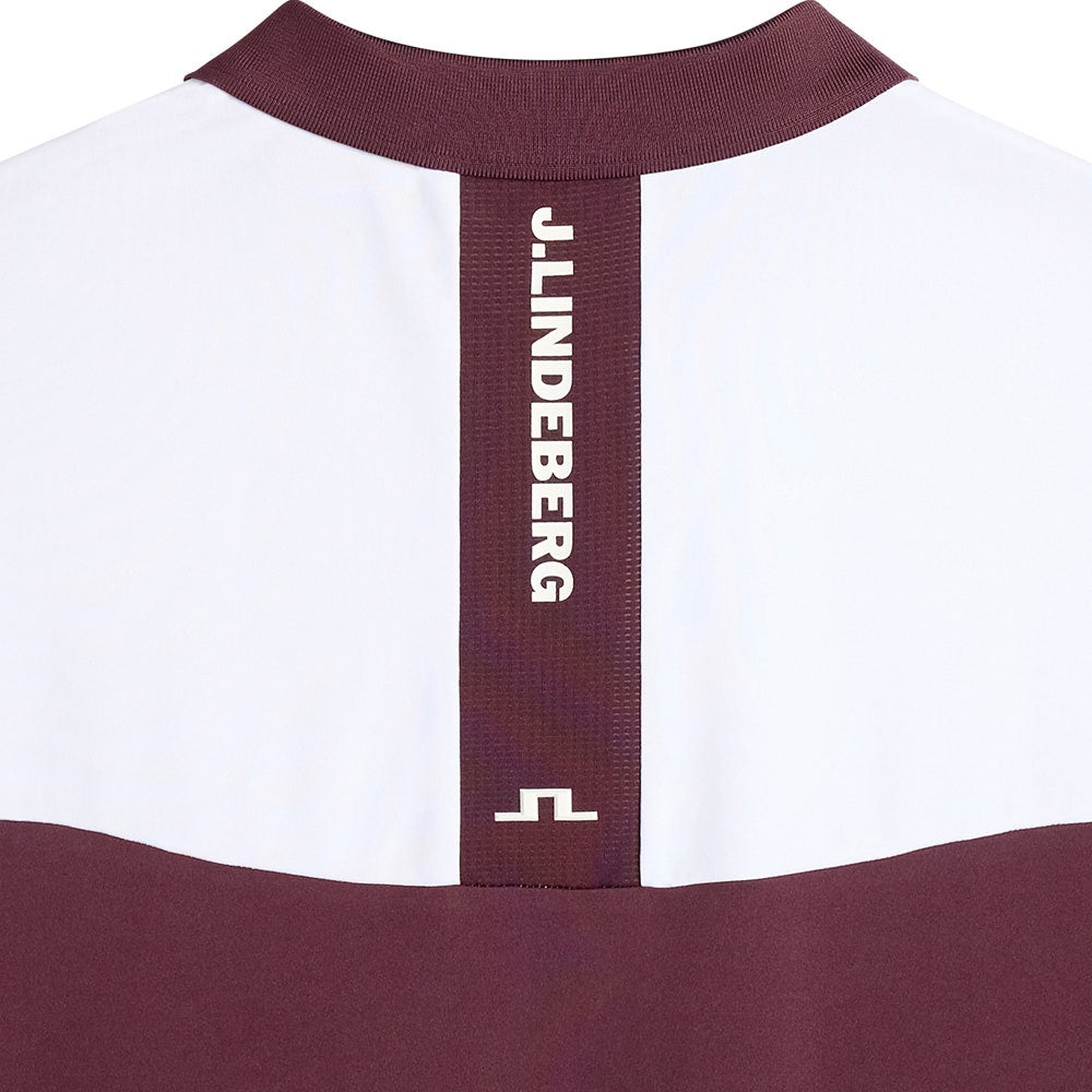 J.Lindeberg Golf Shirt - Calex Reg. Fit Polo - Winetasting AW26