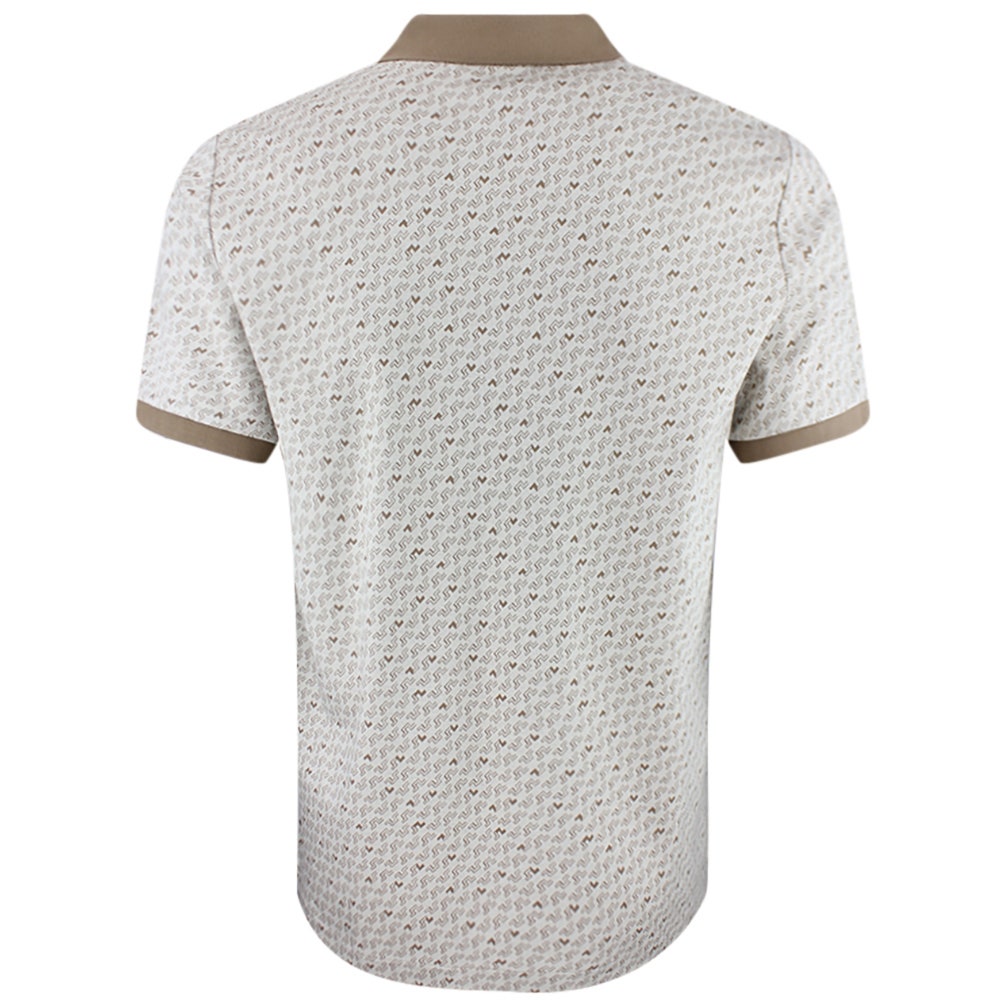 J.Lindeberg Golf Shirt - Devon Jacquard Reg. Fit Polo - Moonbeam AW26