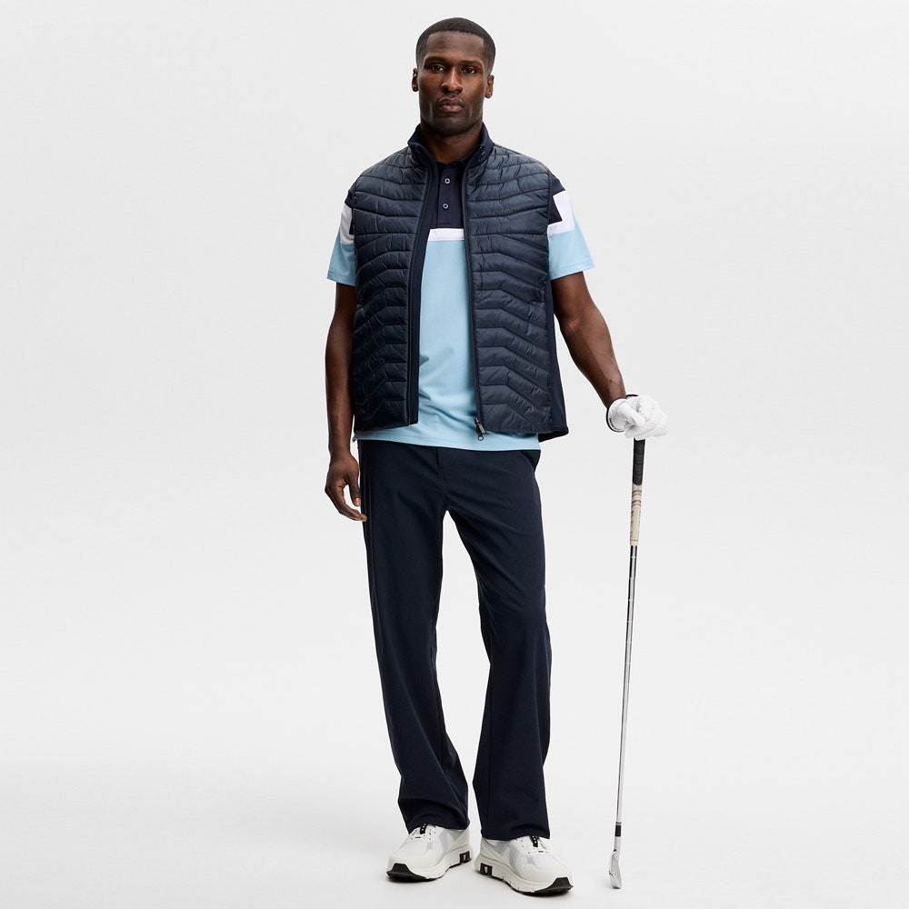 J.Lindeberg Golf Shirt - Emil Regular Fit - Forget-Me-Not SS26
