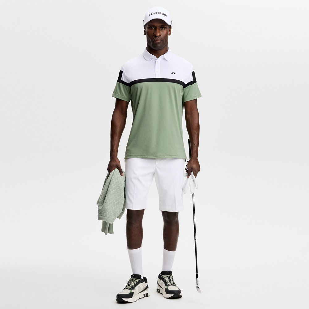 J.Lindeberg Golf Shirt - Emil Regular Fit - Hedge Green SS26
