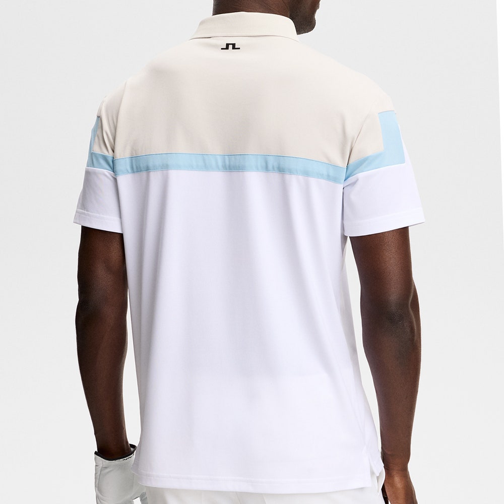 J.Lindeberg Golf Shirt - Emil Regular Fit - White SS26