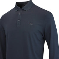 J.Lindeberg Golf Shirt - Florian LS Regular Fit - Black AW25