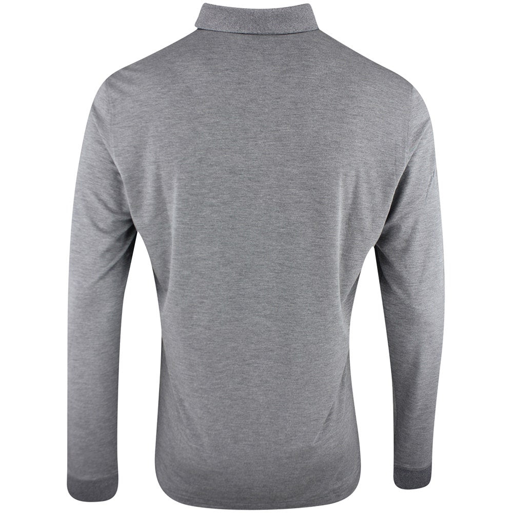 J.Lindeberg Golf Shirt - Florian LS Regular Fit - Dark Grey Mel. PS26