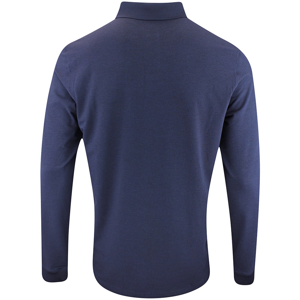 J.Lindeberg Golf Shirt - Florian LS Regular Fit - Navy Mel. AW25