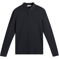 J.Lindeberg Golf Shirt - Florian Reg. Fit LS Polo - Black AW26