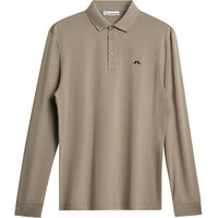 J.Lindeberg Golf Shirt - Florian Reg. Fit LS Polo - Brindle AW26