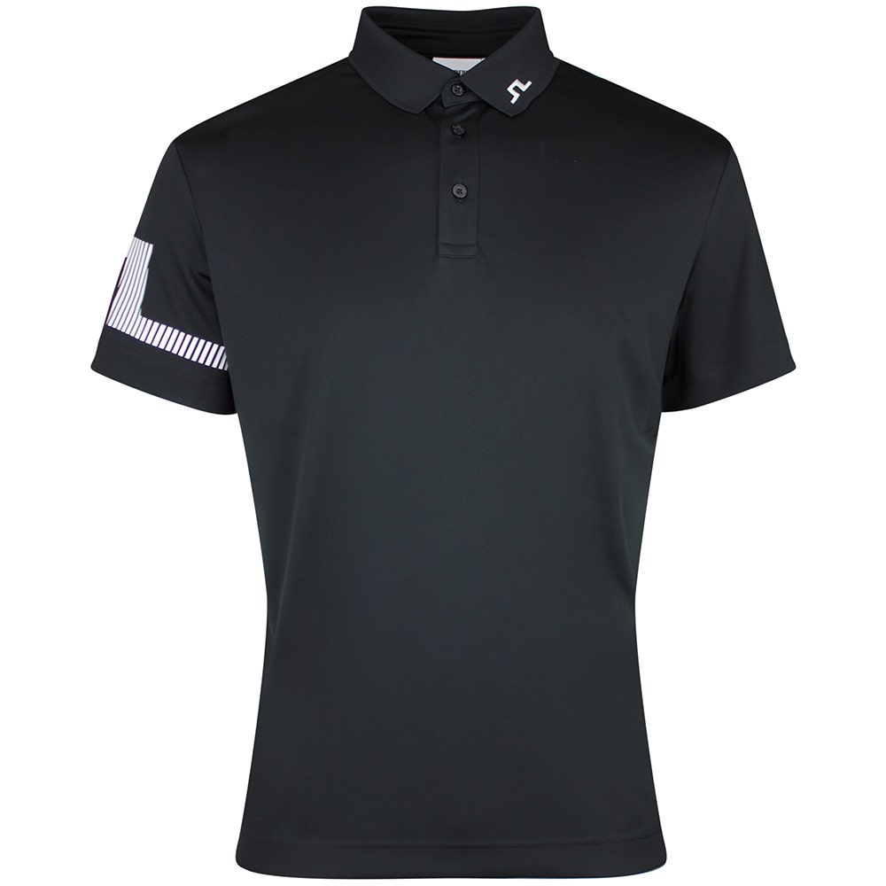J.Lindeberg Golf Shirt - Heath Regular Fit - Black SS26