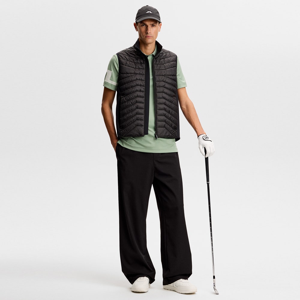 J.Lindeberg Golf Shirt - Heath Regular Fit - Hedge Green SS26