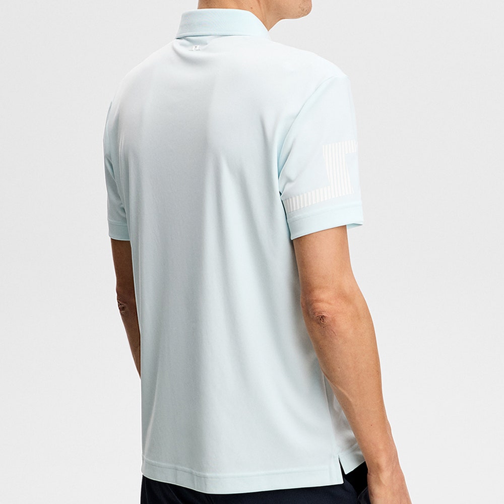 J.Lindeberg Golf Shirt - Heath Regular Fit - Sky Light SS26