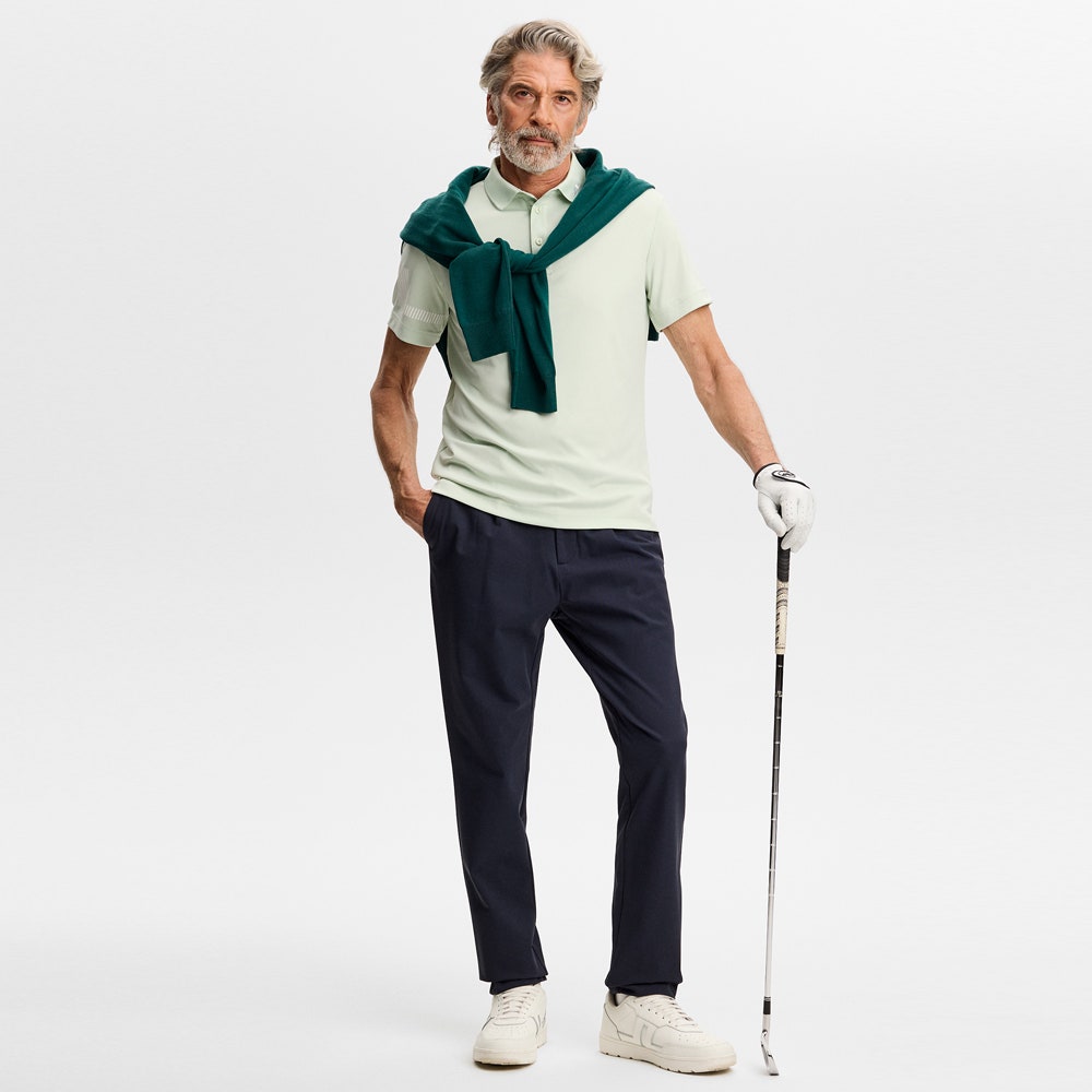 J.Lindeberg Golf Shirt - Heath Regular Fit - Subtle Green AW26