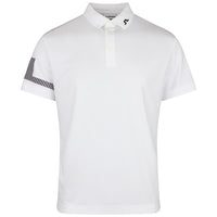 J.Lindeberg Golf Shirt - Heath Regular Fit - White SS26