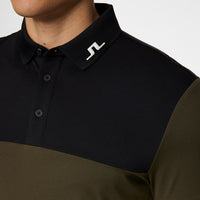 J.Lindeberg Golf Shirt - Jeff Regular Fit - Forest Green AW25