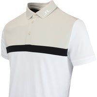 J.Lindeberg Golf Shirt - Jeff Regular Fit - White AW25