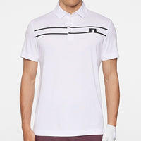 J.Lindeberg Golf Shirt - Klas Regular Fit - White AW25