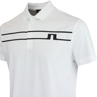 J.Lindeberg Golf Shirt - Klas Regular Fit - White AW25