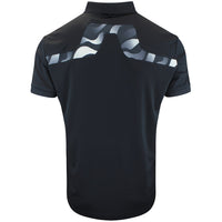 J.Lindeberg Golf Shirt - KV Print Regular Fit - Black AW26