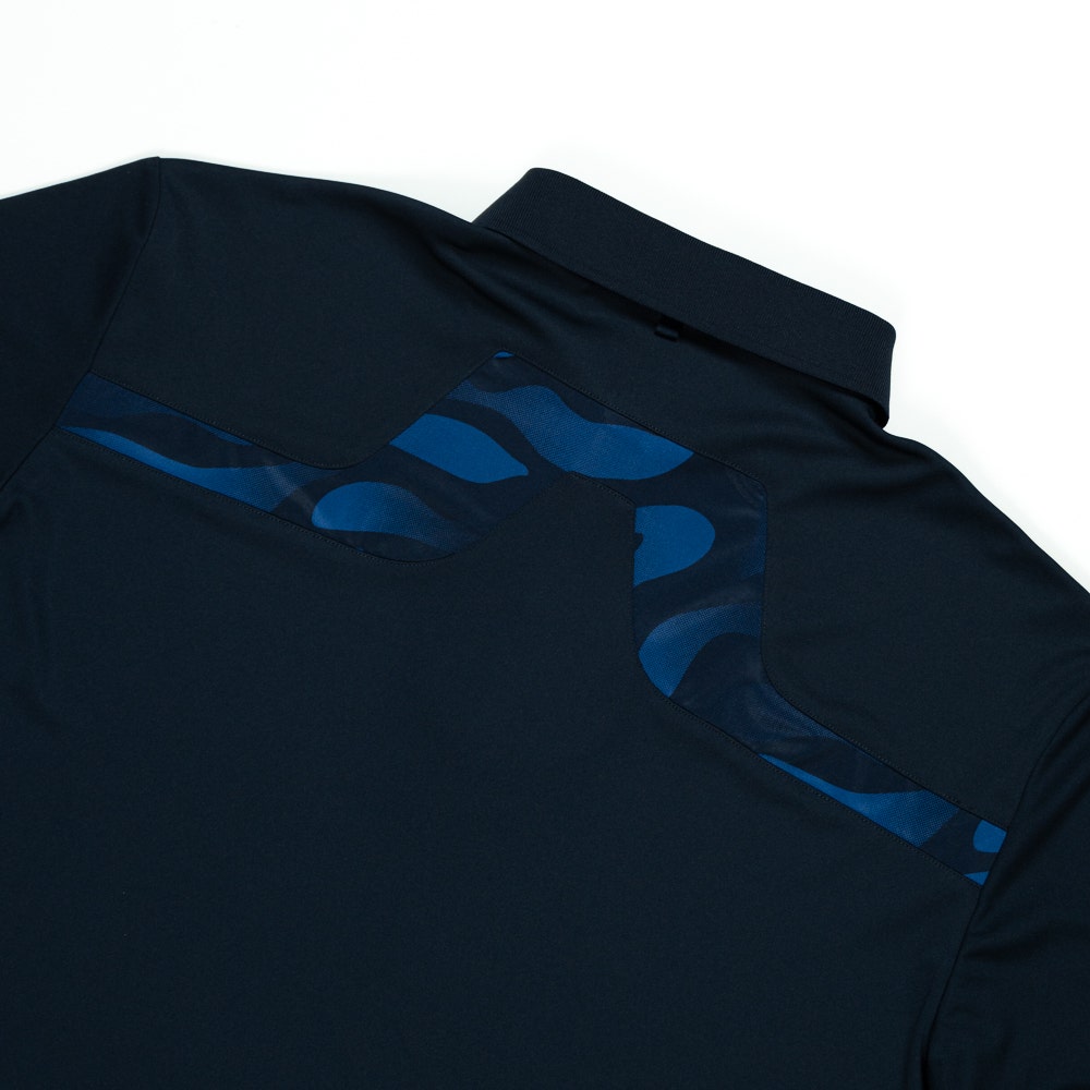 J.Lindeberg Golf Shirt - KV Print Regular Fit - JL Navy AW26