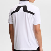 J.Lindeberg Golf Shirt - KV Regular Fit - White AW26