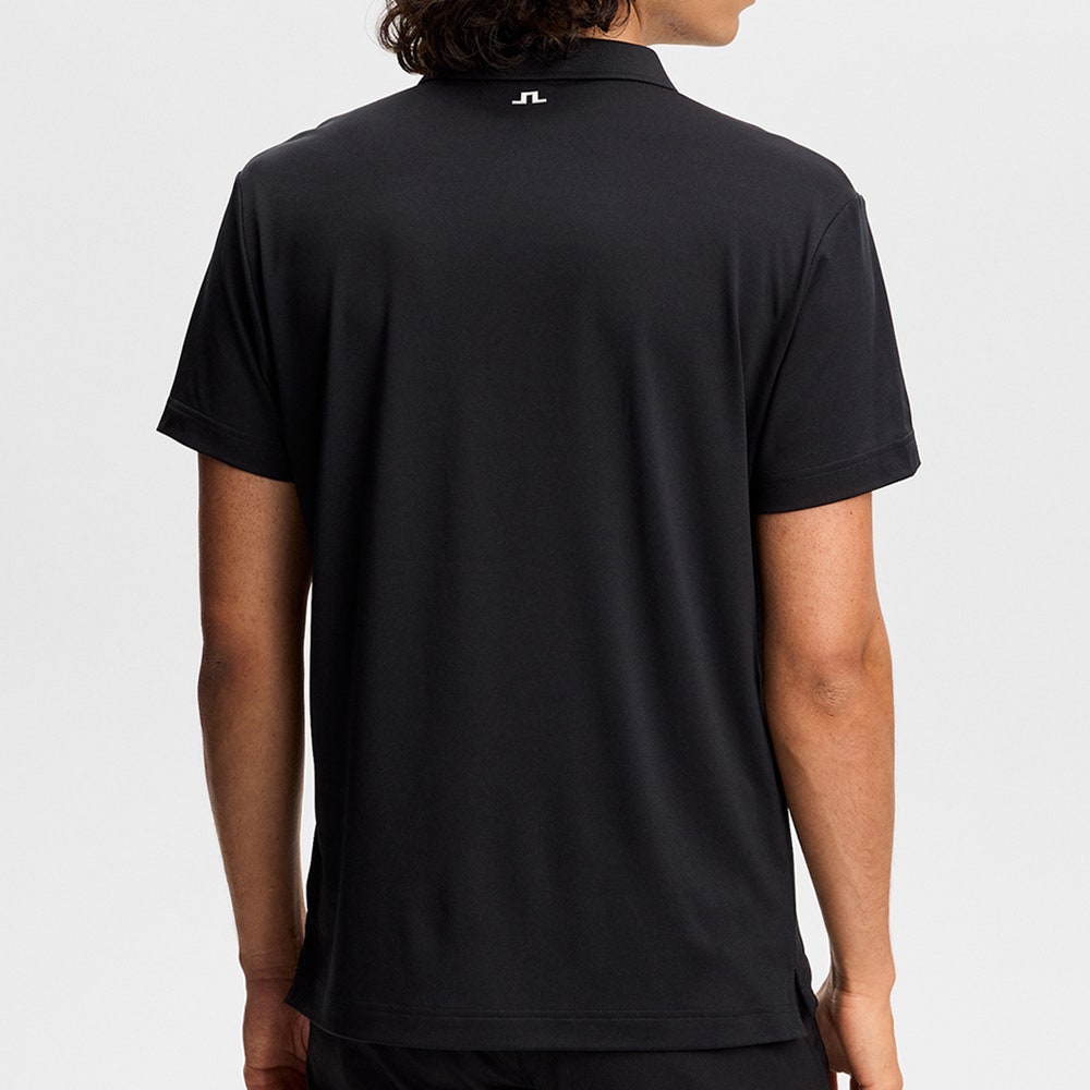 J.Lindeberg Golf Shirt - Lionel Regular Fit - Black AW26