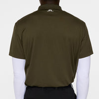 J.Lindeberg Golf Shirt - Lionel Regular Fit - Forest Green AW25